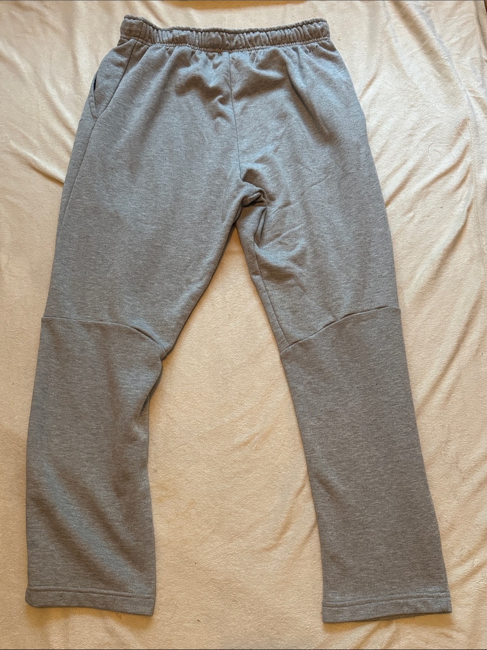 Nike Light Gray Men's Sweatpants with Black Swoosh - Picture 3 of 4